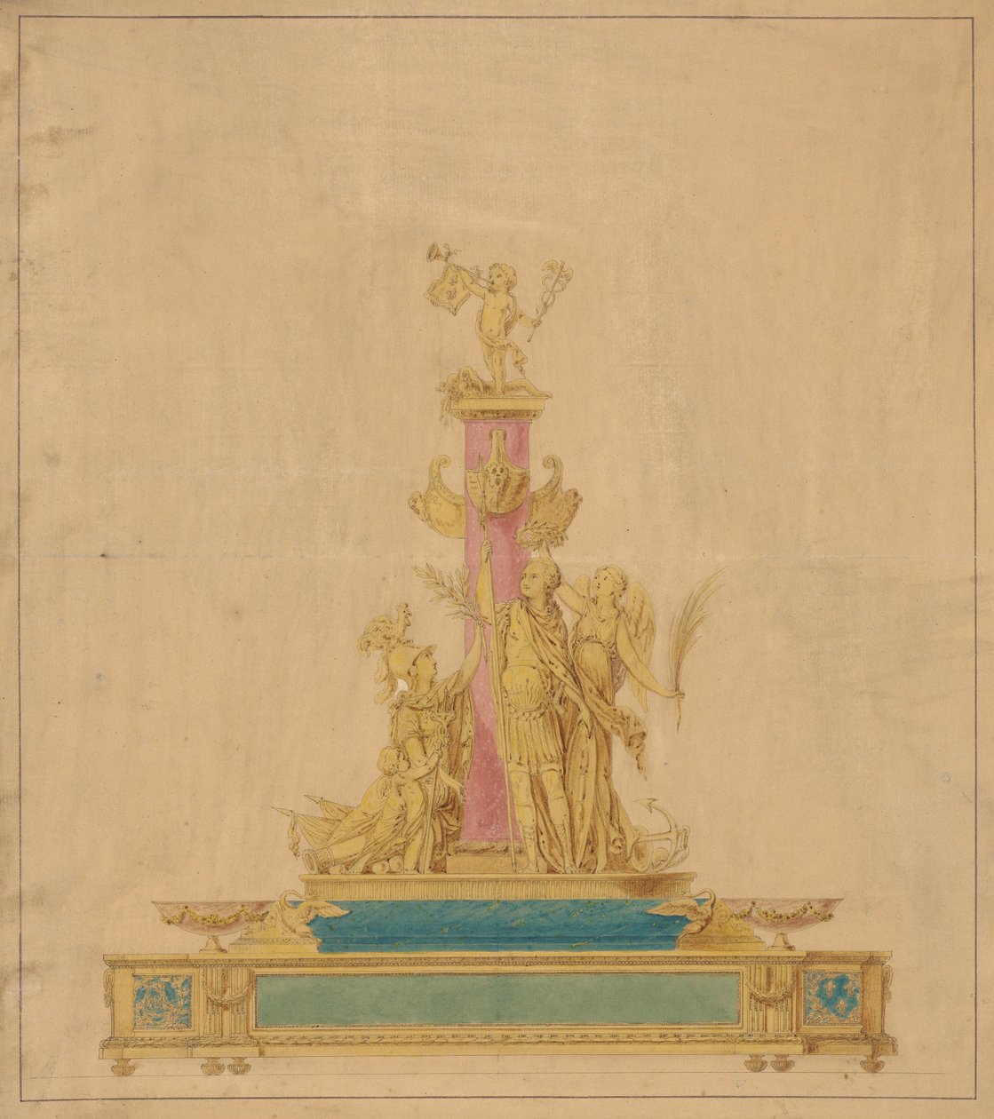 Disegno per un calamaio da Robert Joseph Auguste