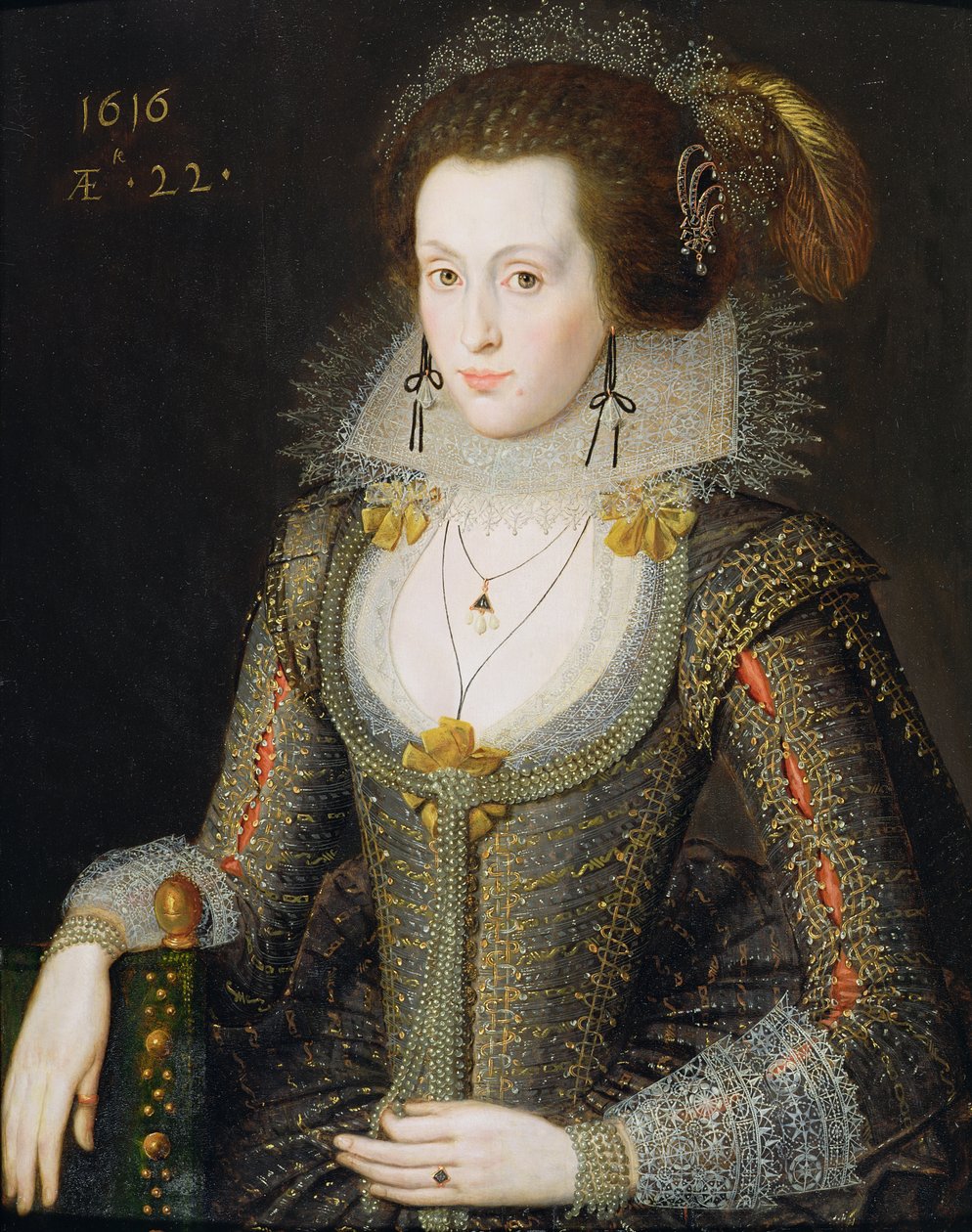 Elizabeth Poulett, 1616 da Robert Peake
