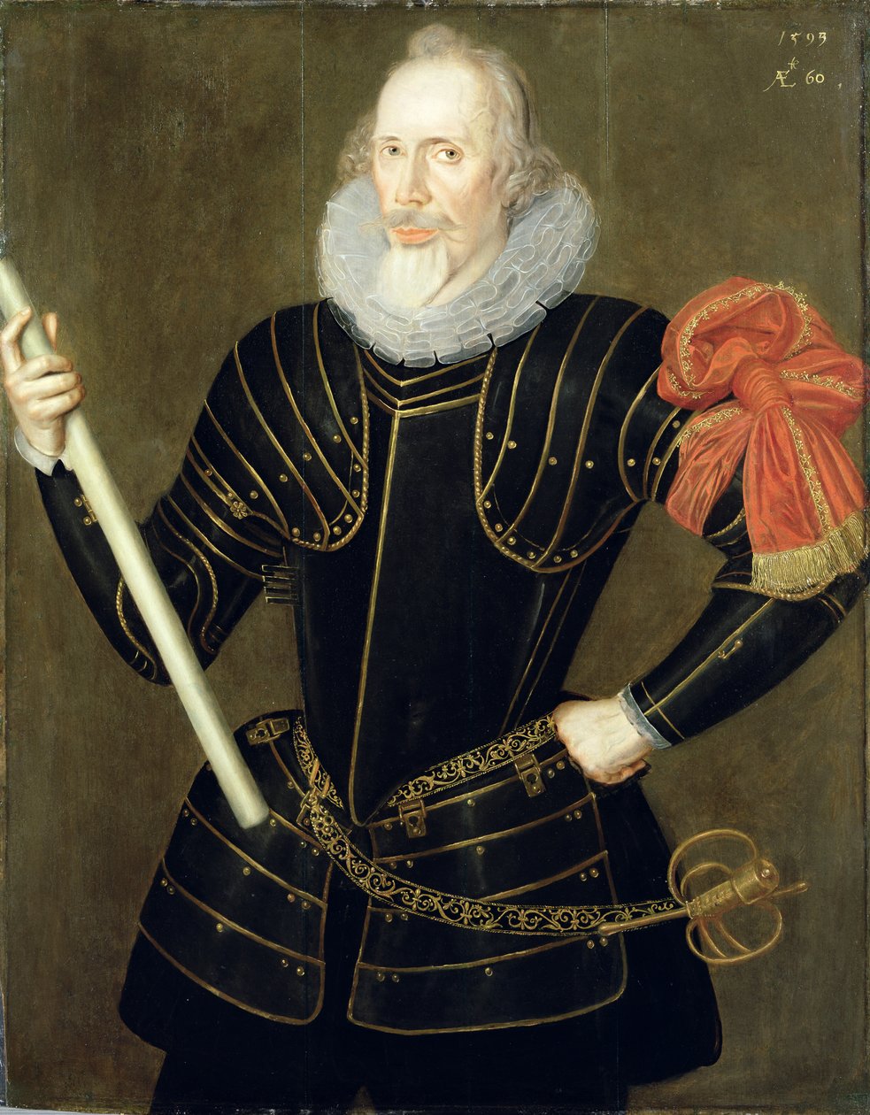Ritratto di un uomo, 1593 da Robert Peake