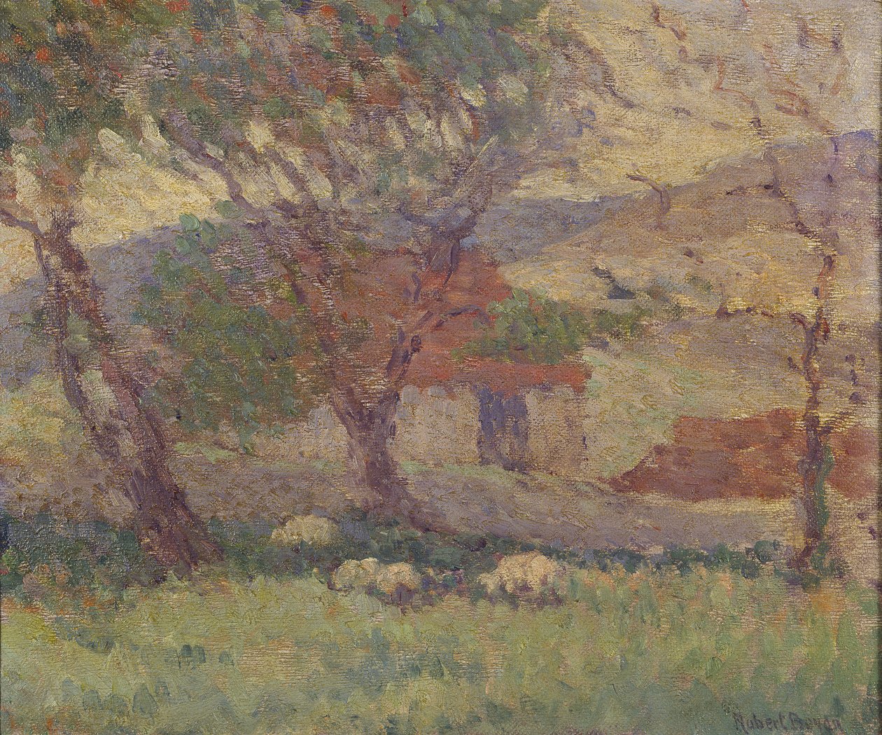 Nelle Downs vicino a Lewes, 1906 da Robert Polhill Bevan