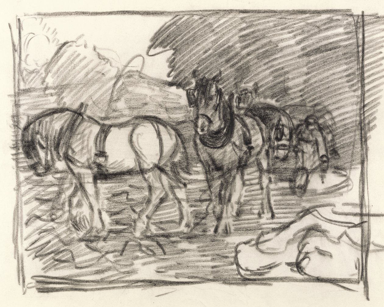 La squadra di aratura, c.1906 da Robert Polhill Bevan