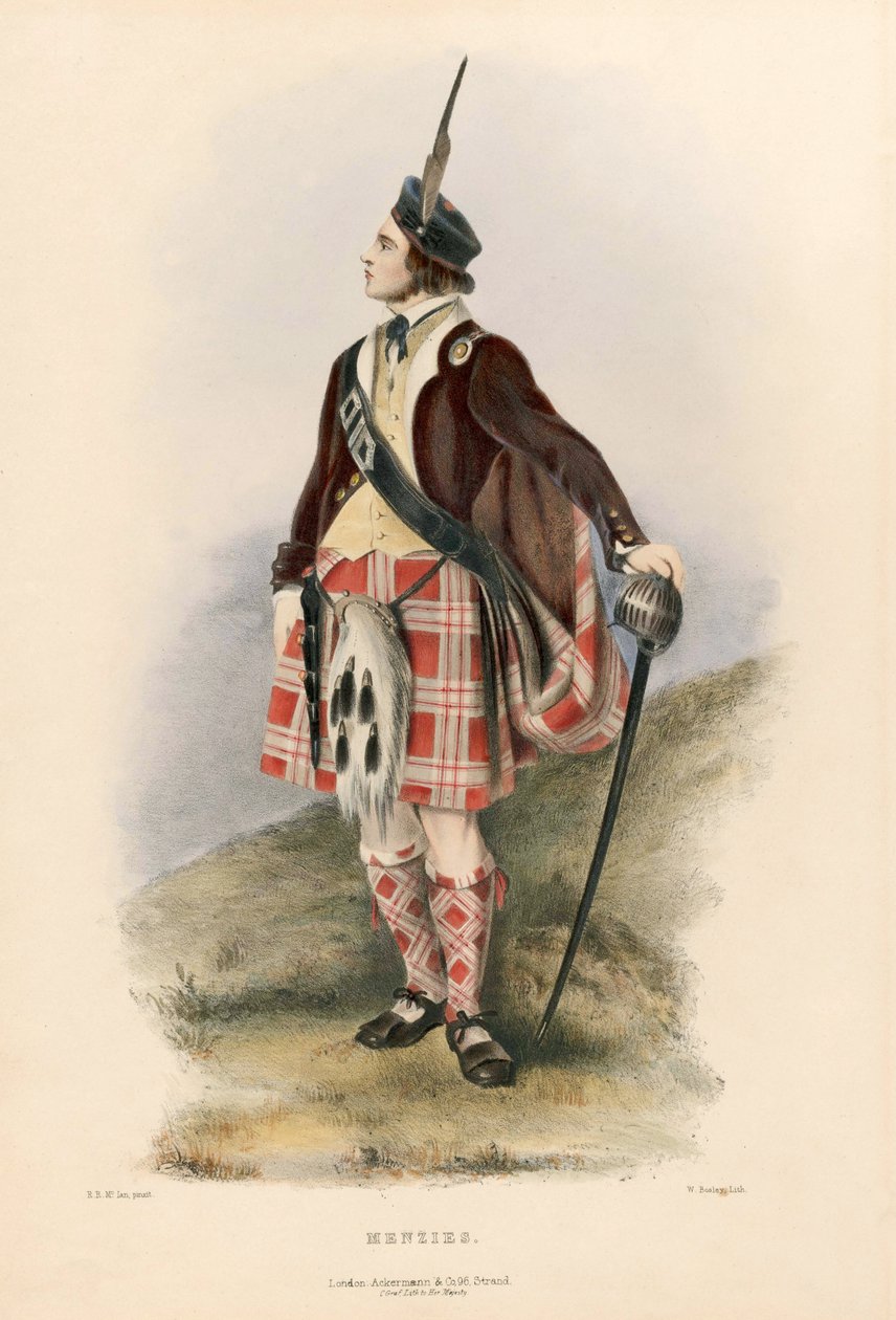 Menzies, da The Clans of the Scottish Highlands, pub.1845 da Robert Ronald McIan