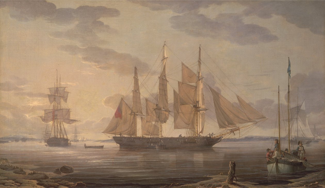 Navi in porto da Robert Salmon