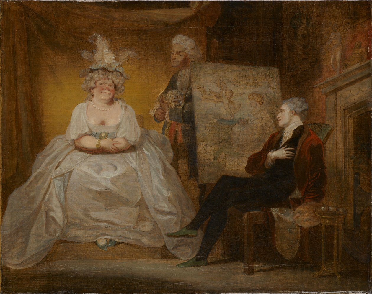 Scena dalla commedia di Samuel Foote, Taste da Robert Smirke