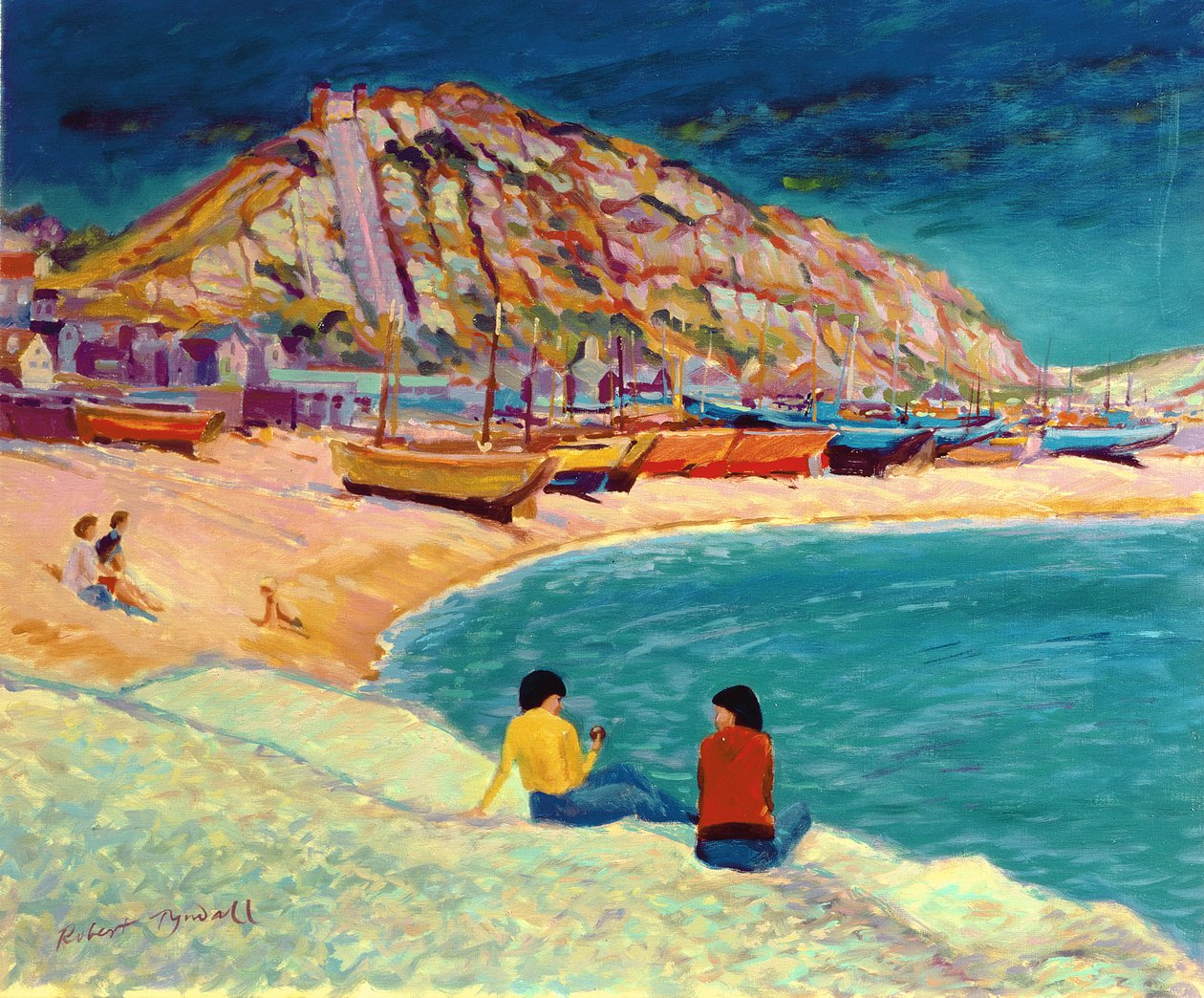 Hastings: scena di spiaggia da Robert Tyndall