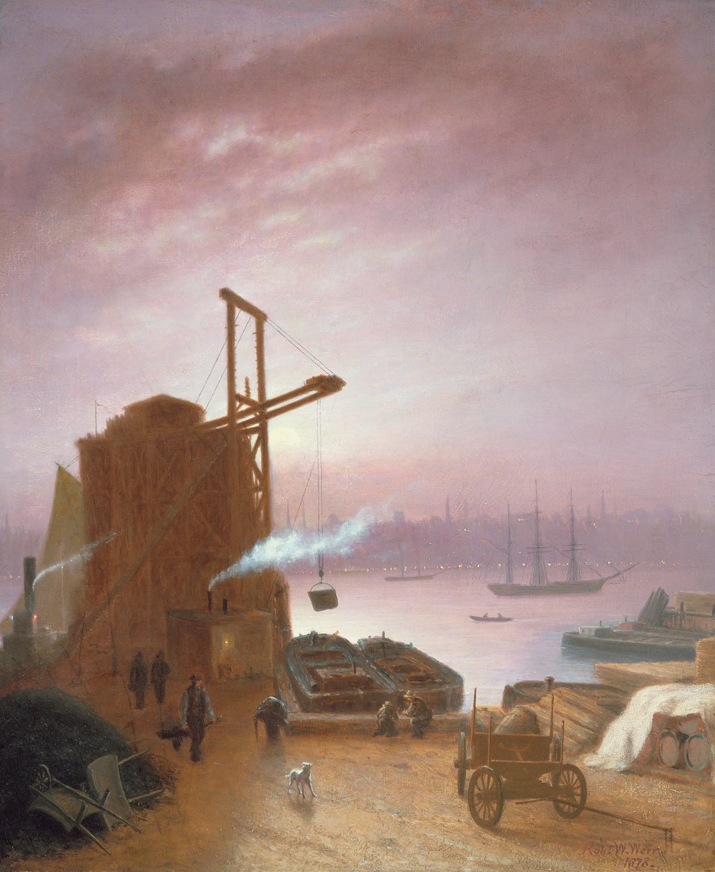 Il Fiume Hudson da Hoboken, 1878 da Robert Walter Weir