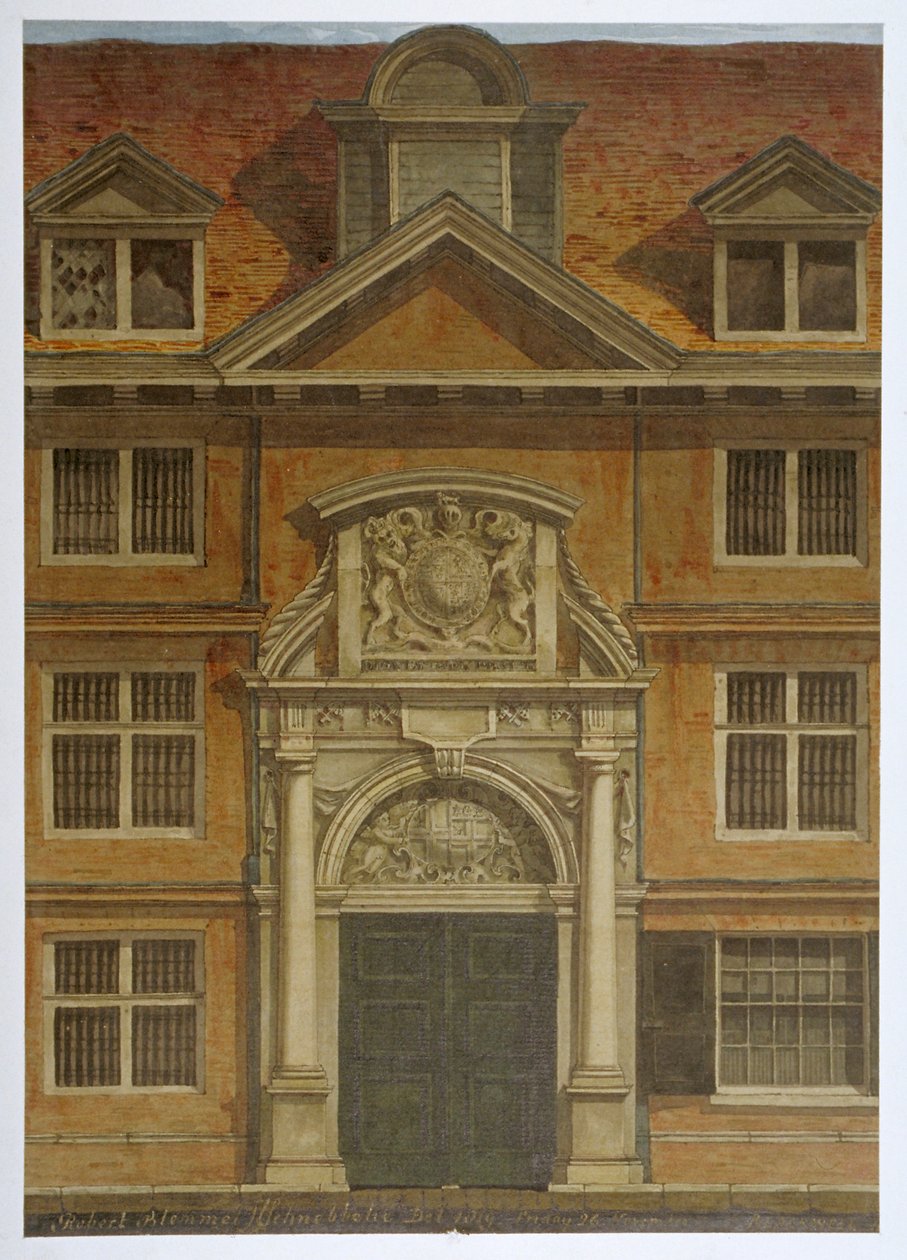 Blackwell Hall, Città di Londra, 1819 da Robert Blemmell Schnebbelie