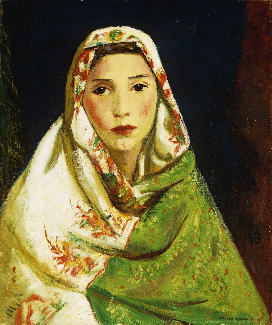 Ragazza messicana con sciarpa orientale, 1916 da Robert Cozad Henri