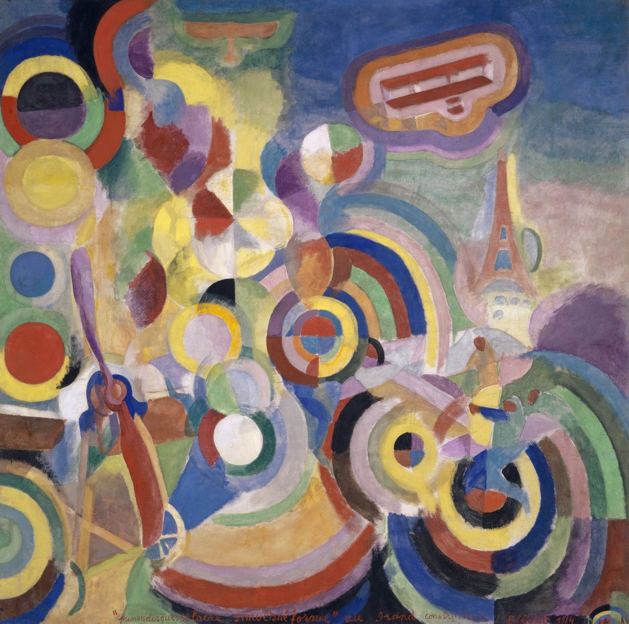 Omaggio a Blériot da Robert Delaunay