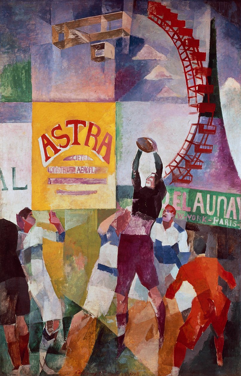 La squadra di Cardiff da Robert Delaunay