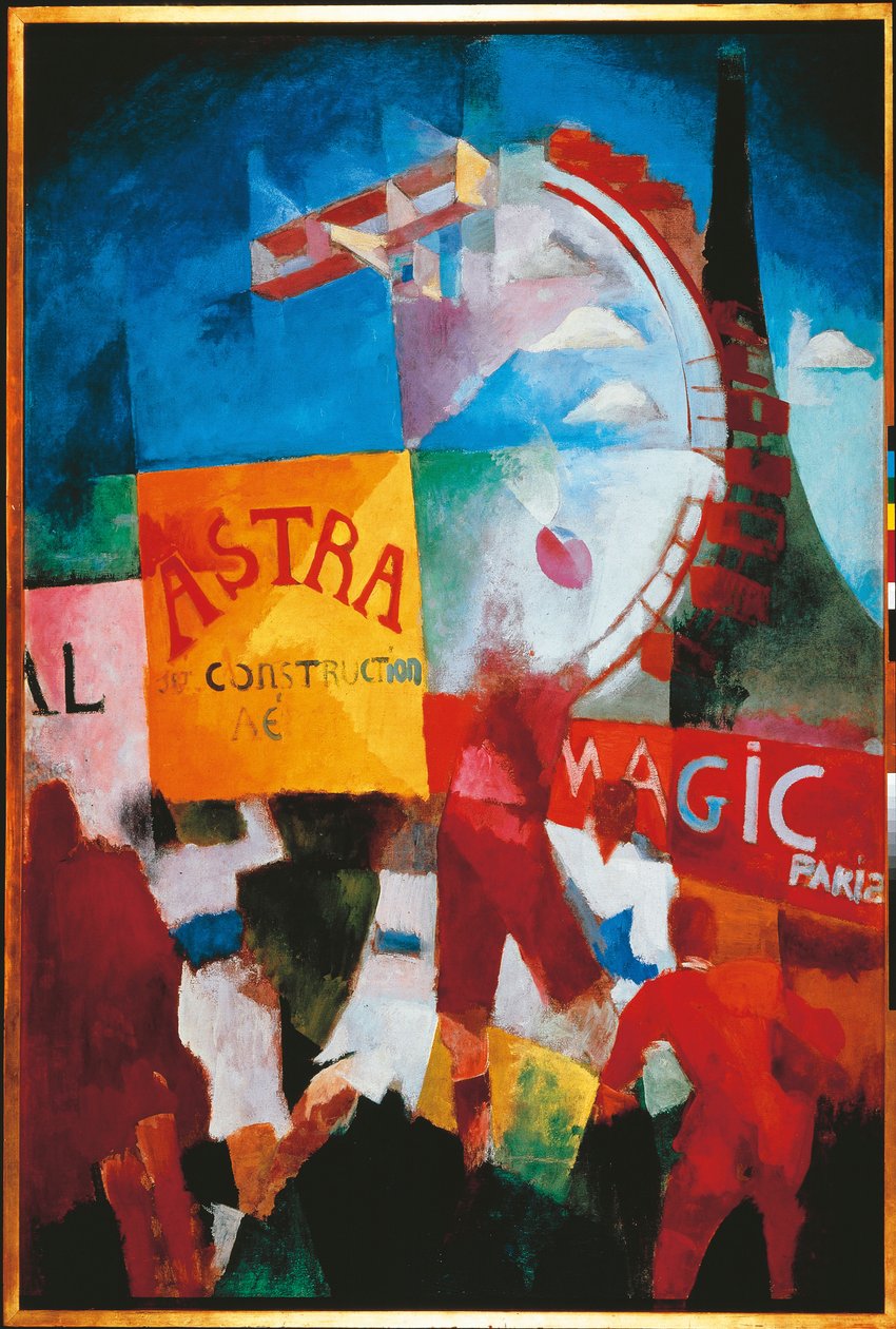 La squadra di Cardiff da Robert Delaunay