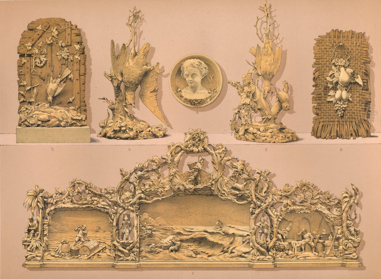 Intagli in legno, 1893 da Robert Dudley
