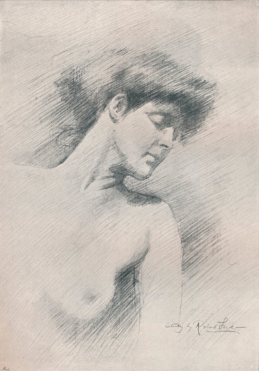 Studio femminile, c1895 da Robert Fowler