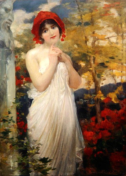 Ragazza con papaveri da Robert Fowler