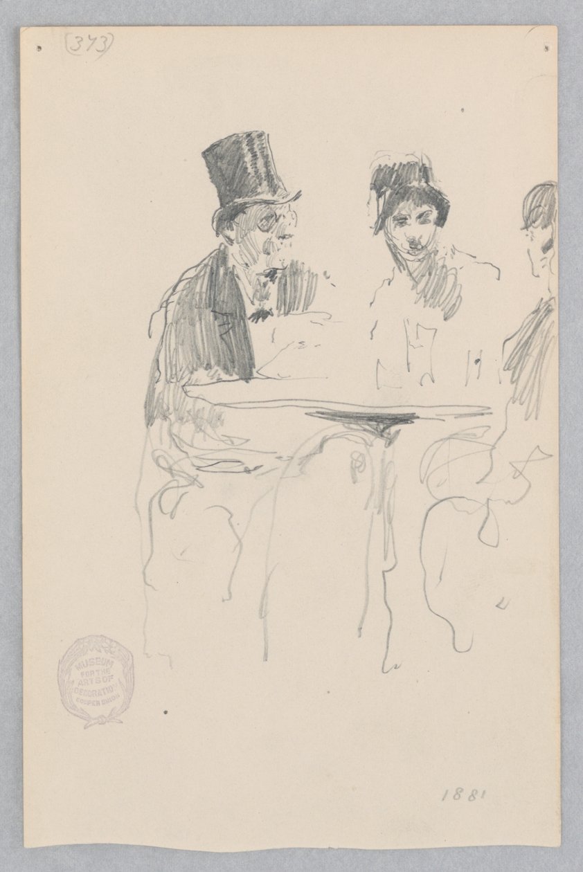 Scena al caffè da Robert Frederick Blum