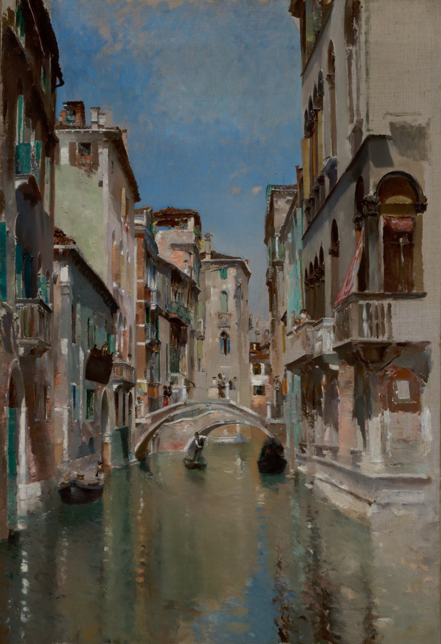 Canal in Venice, San Trovaso Quarter da Robert Frederick Blum