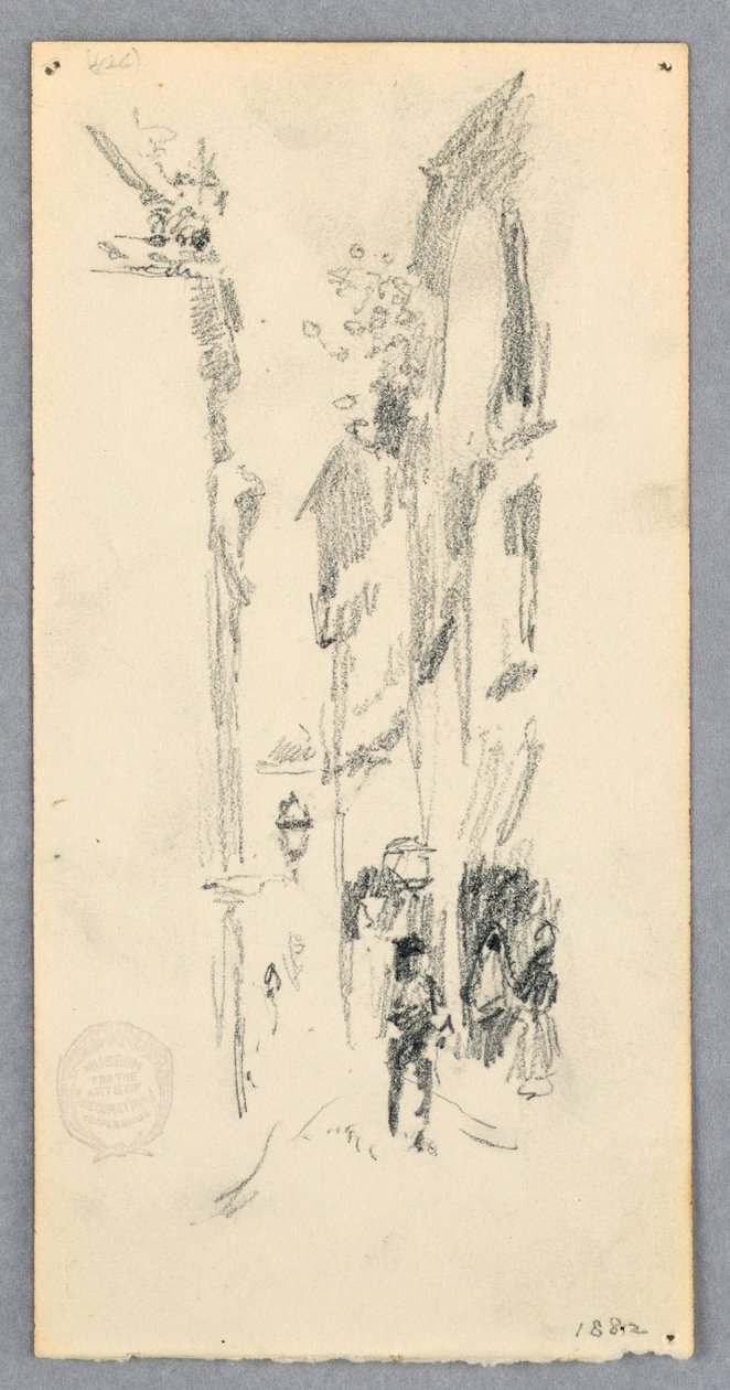 Disegno, Scena di strada, Venezia, 1882 da Robert Frederick Blum