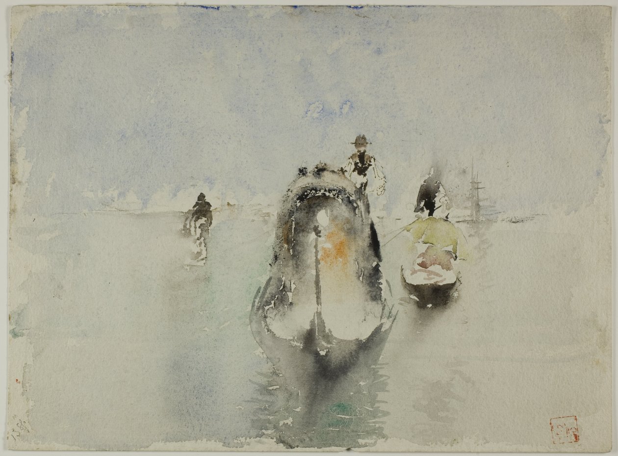 Gondole, Canal Grande, Venezia da Robert Frederick Blum