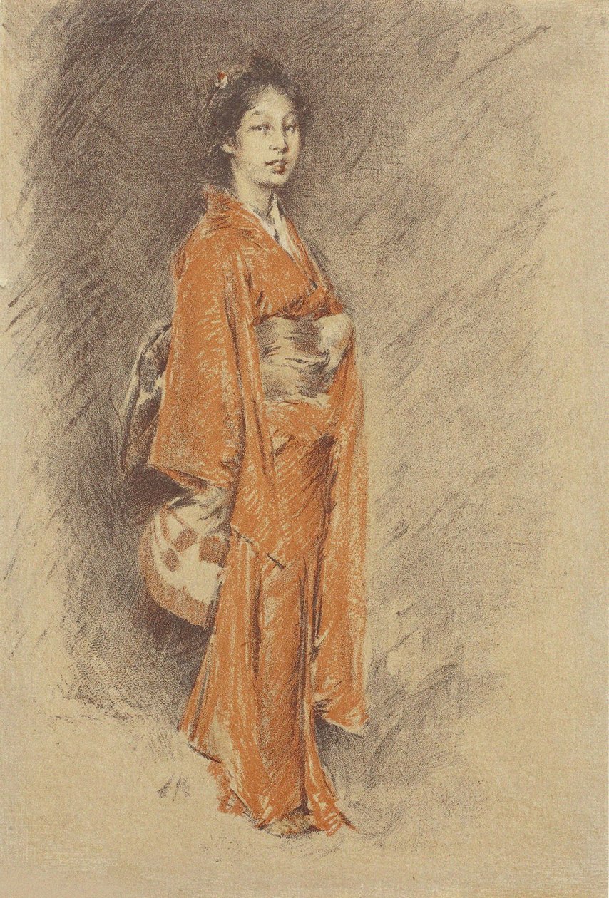Donna giapponese in kimono da Robert Frederick Blum