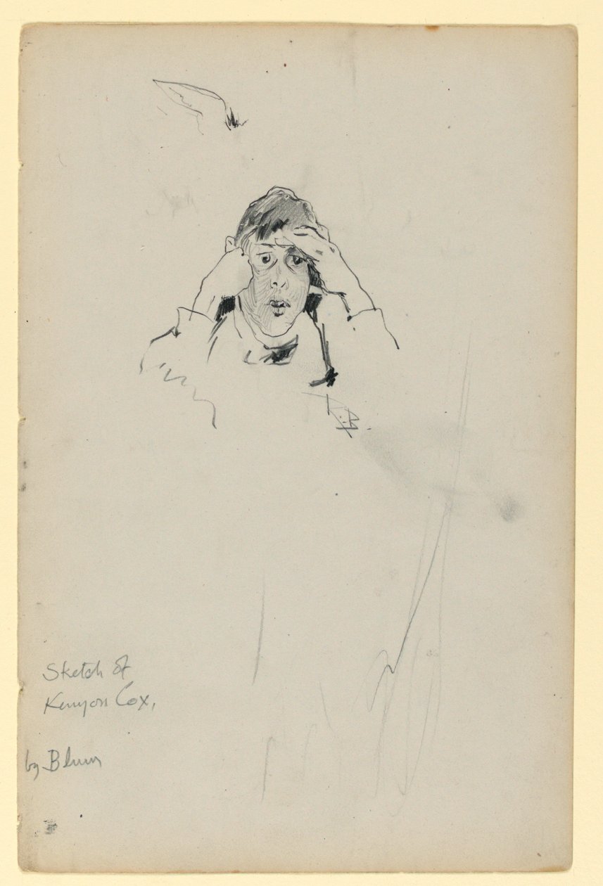 Schizzo di Kenyon Cox da Robert Frederick Blum