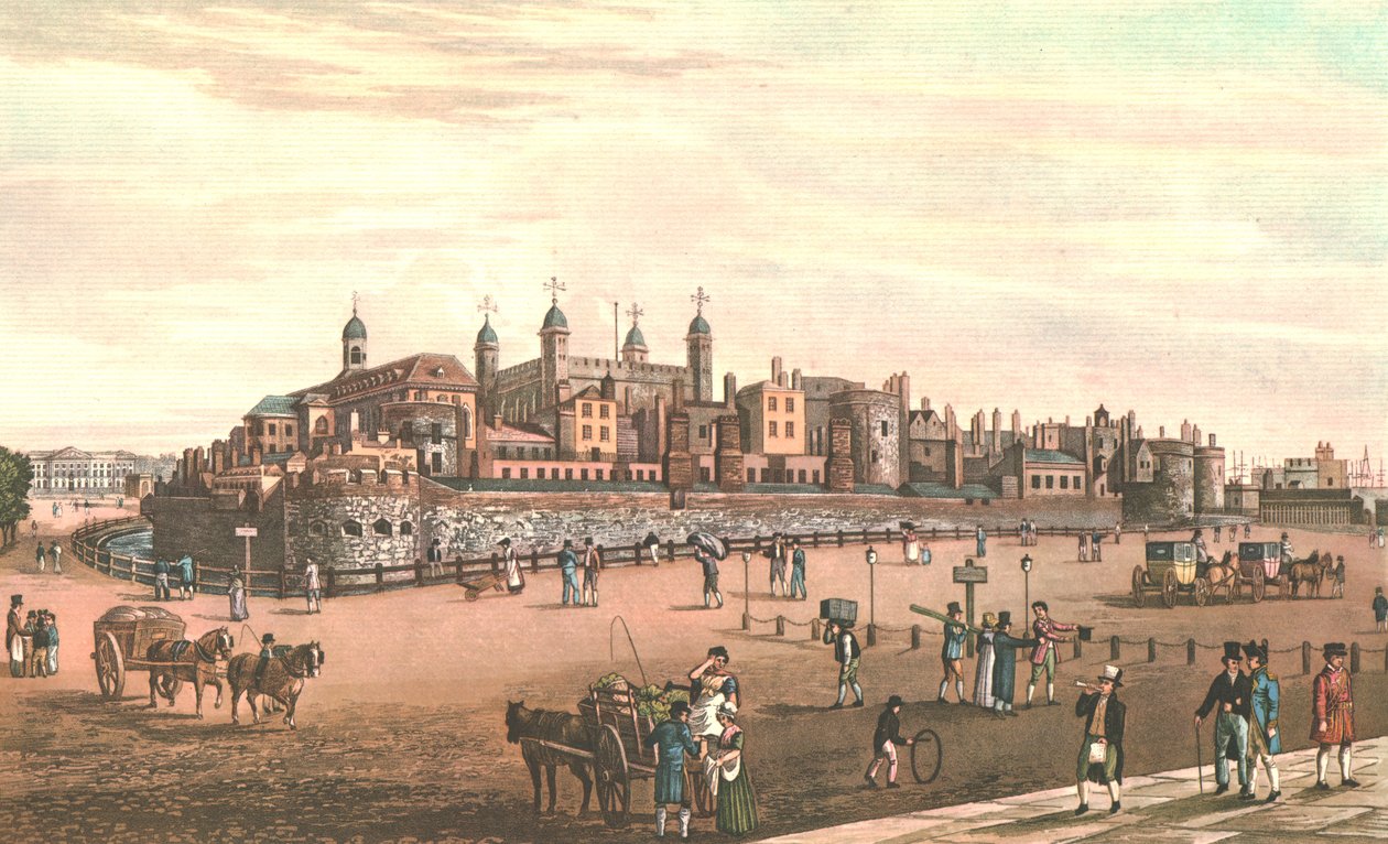 La Torre di Londra da Robert Havell