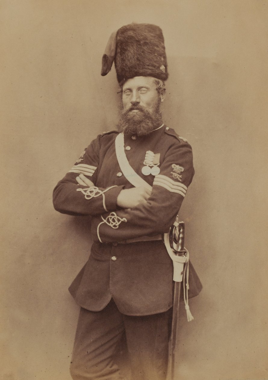 Sergeant Glasgow, Royal Artillery, 1856 da Robert Howlett