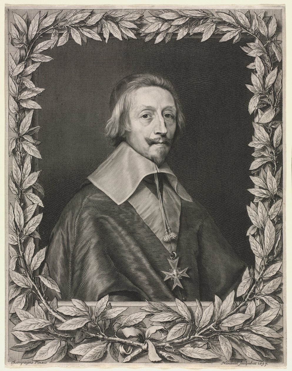 Cardinale Richelieu, 1657 da Robert Nanteuil