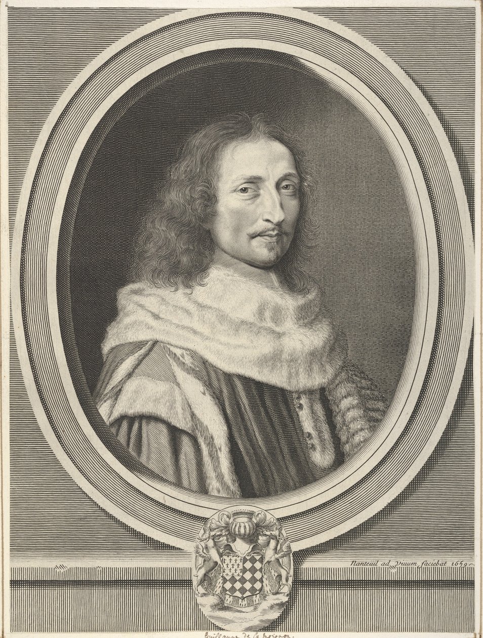 Guillaume de Lamoignon, 1659 da Robert Nanteuil