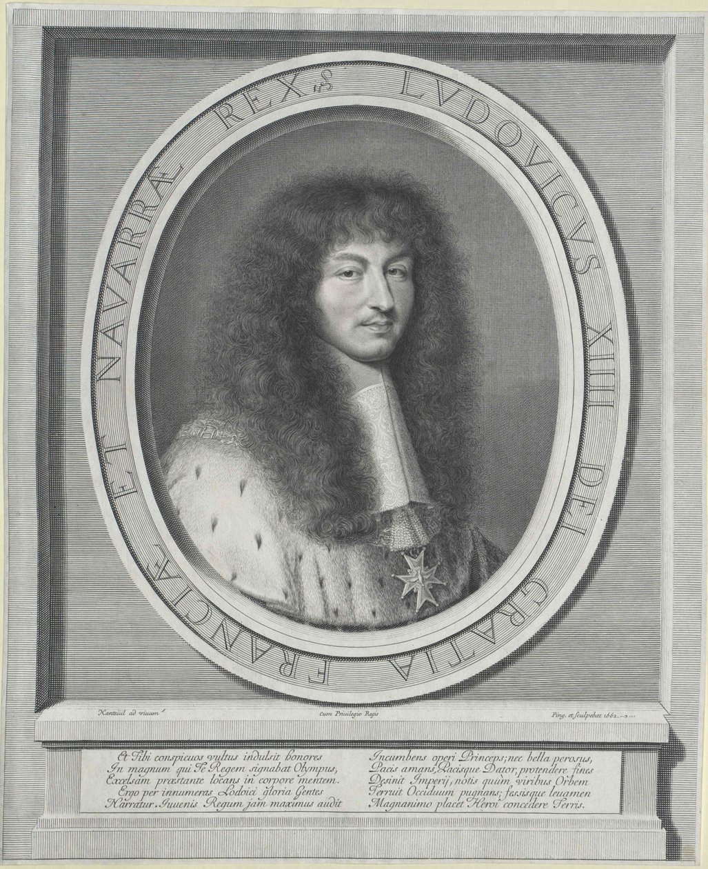 Re di Francia Luigi XIV da Robert Nanteuil