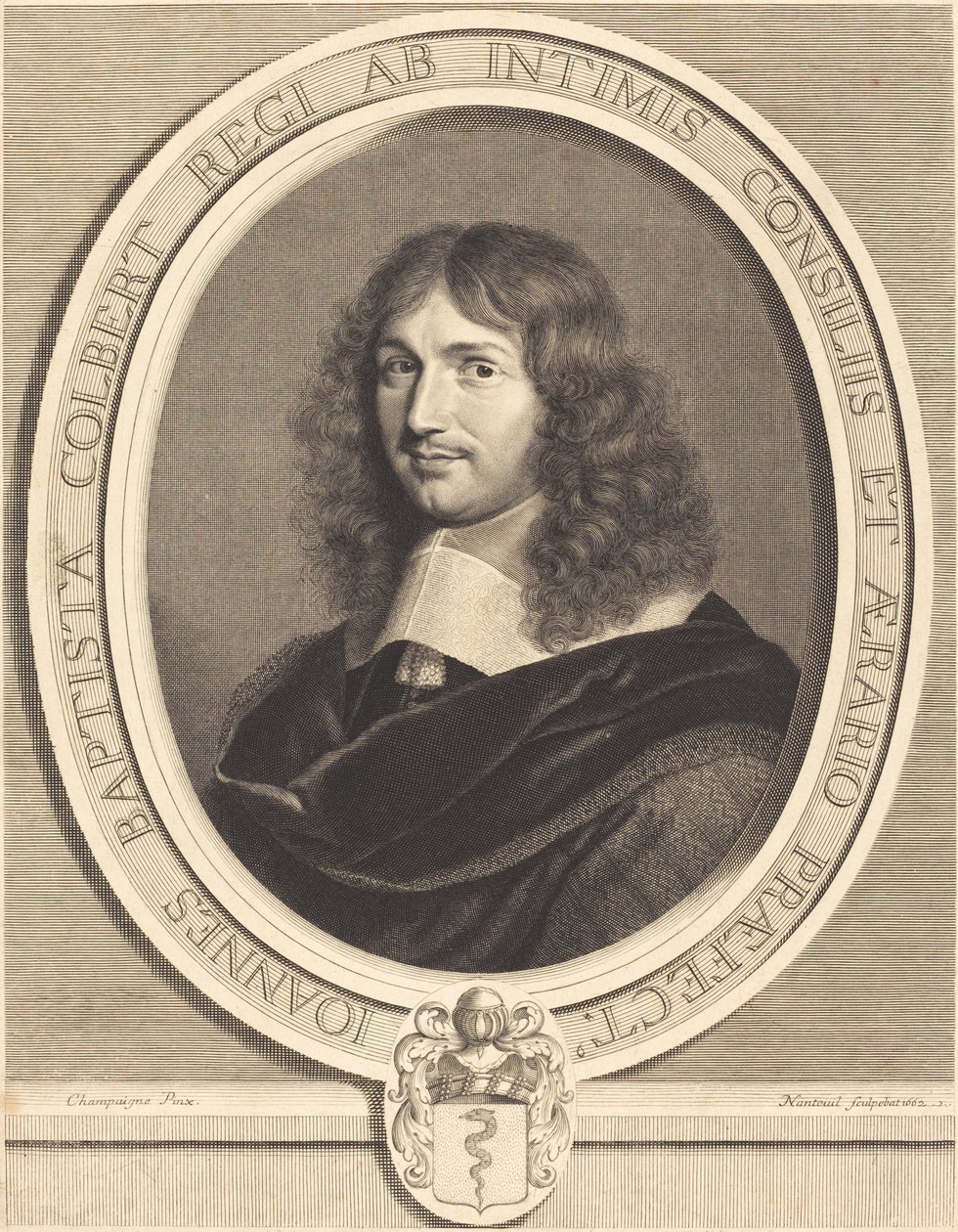 Jean-Baptiste Colbert da Robert Nanteuil after Philippe de Champaigne