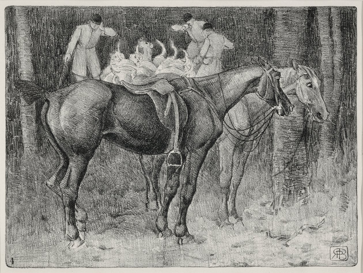 Scena di caccia da Robert Polhill Bevan