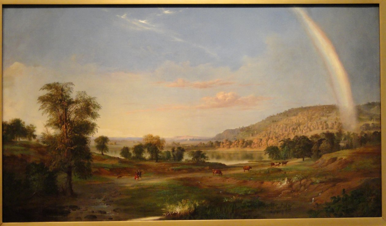 Paesaggio con arcobaleno da Robert S. Duncanson