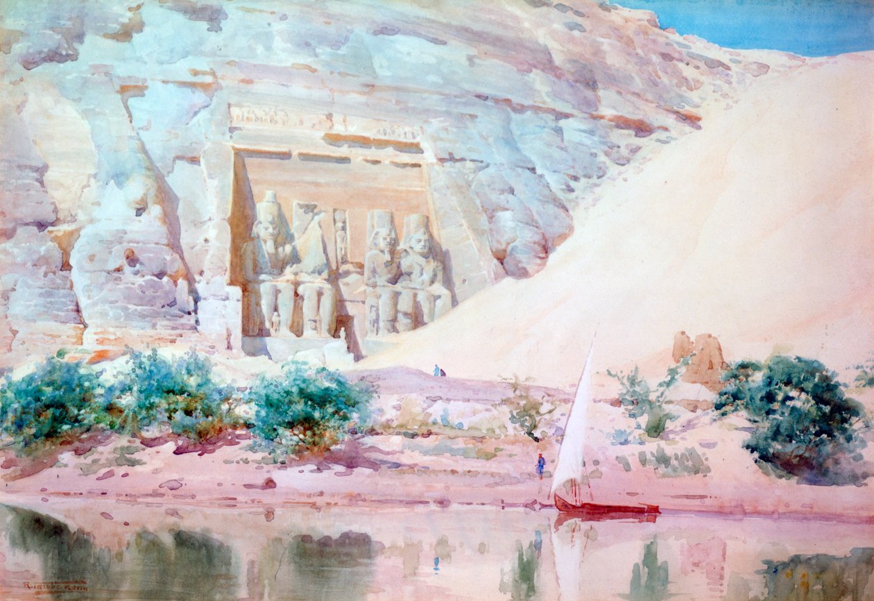 Tempio di Abu Simbel, Egitto, 1897-1934 da Robert Talbot Kelly