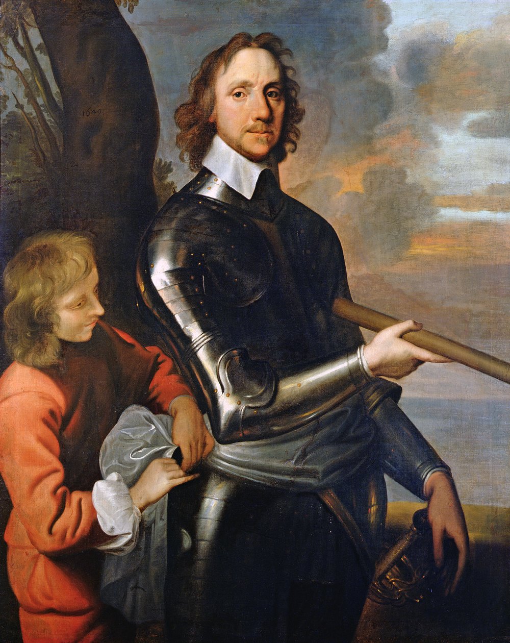 Ritratto di Oliver Cromwell (1599-1658) 1649 da Robert Walker