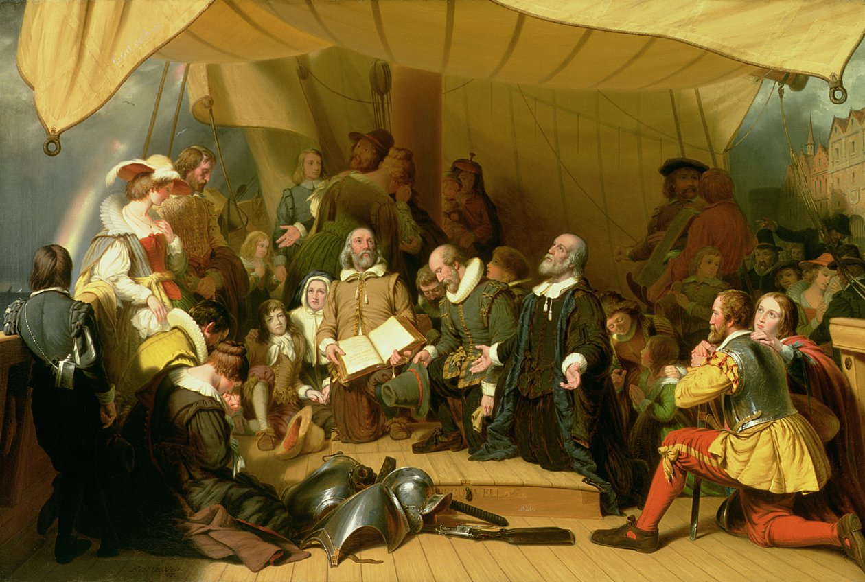 Imbarco dei pellegrini da Robert Walter Weir