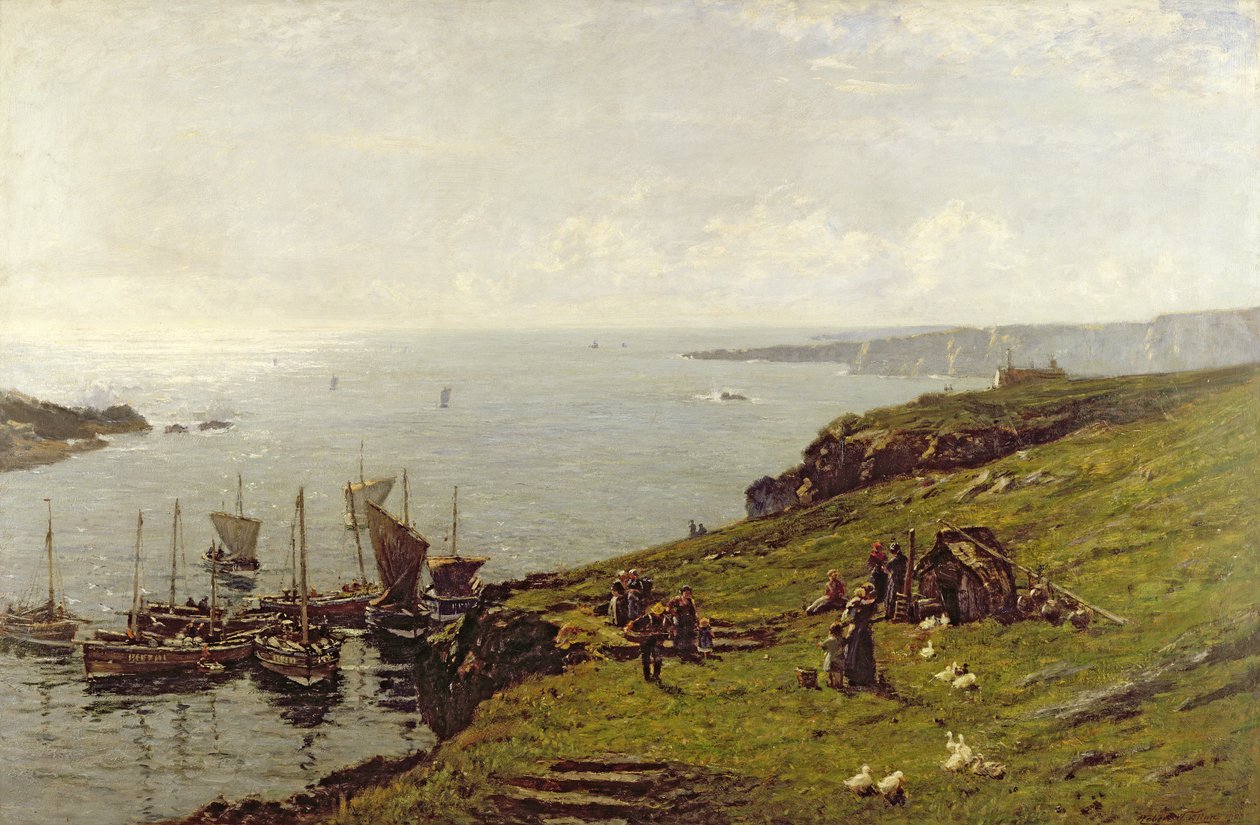 Sul mare illuminato dal sole da Robert Weir Allan