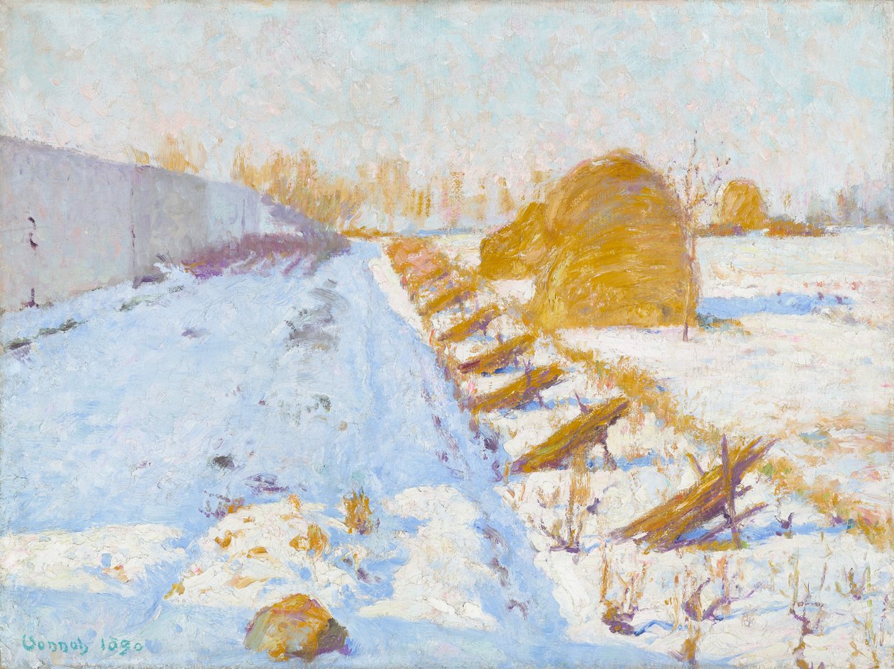Sole e ombra invernali da Robert William Vonnoh