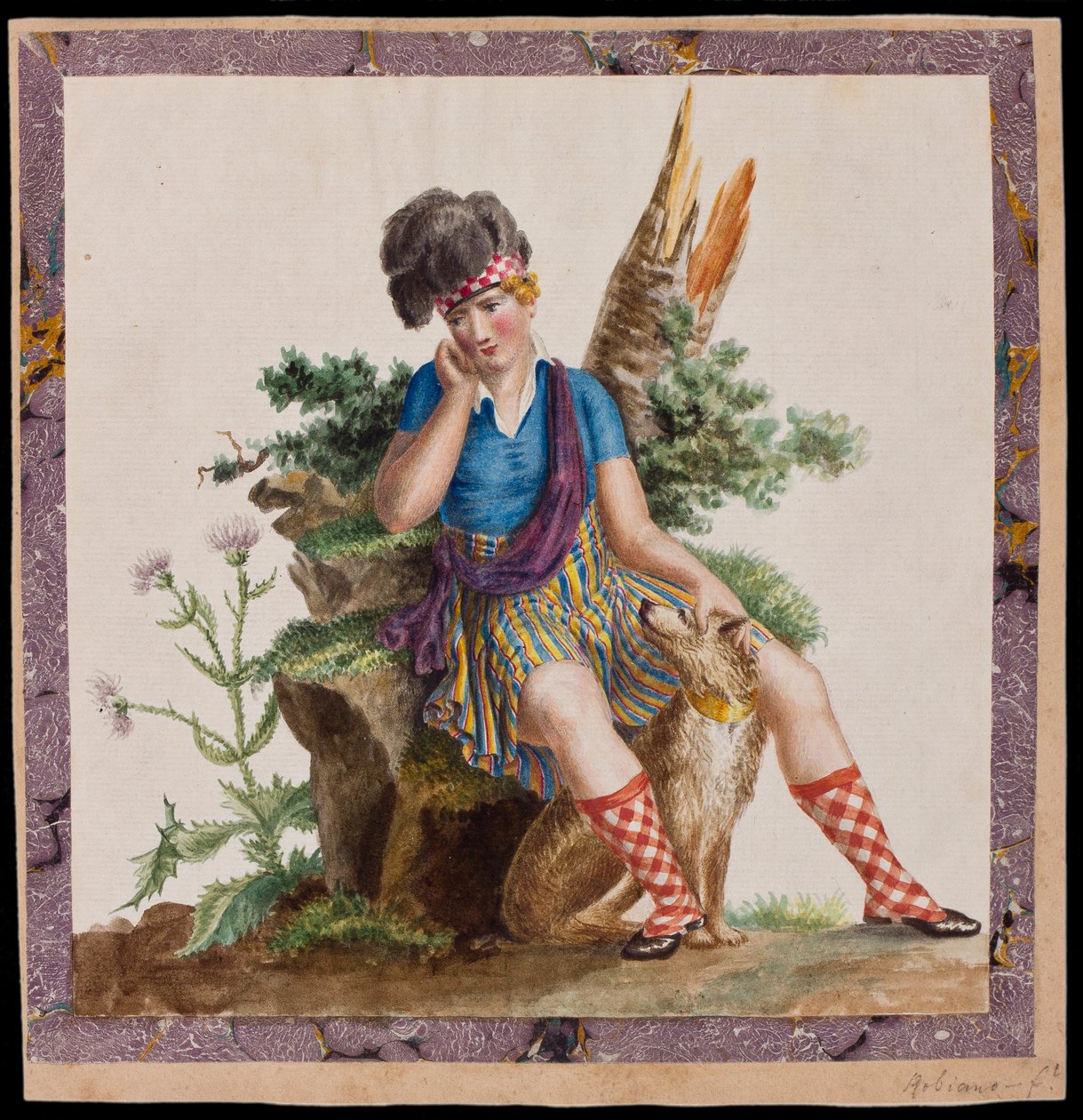 Un Highlander, c.1820 da Robiano