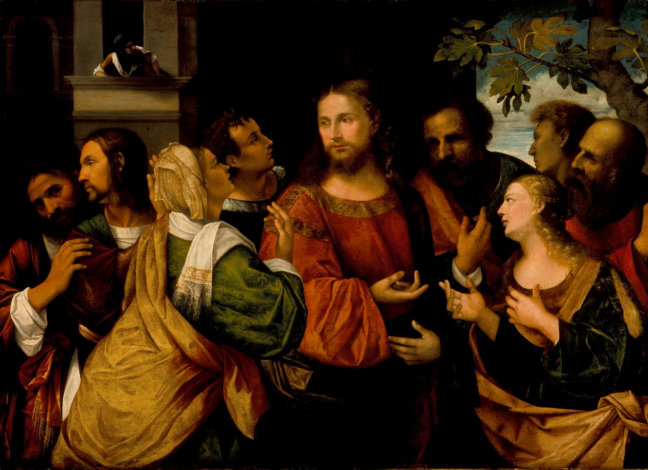 Cristo e le donne di Canaan da Rocco Marconi