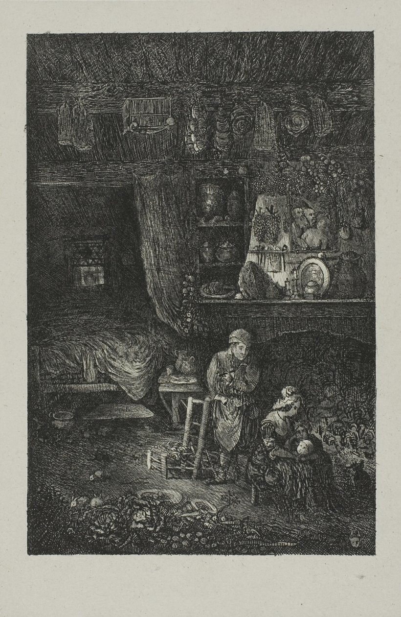 Interno fiammingo da Rodolphe Bresdin