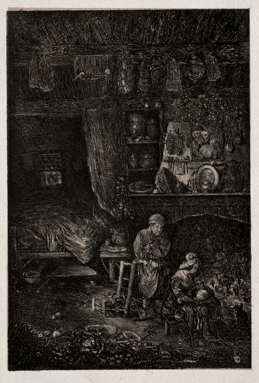 Interno fiammingo da Rodolphe Bresdin