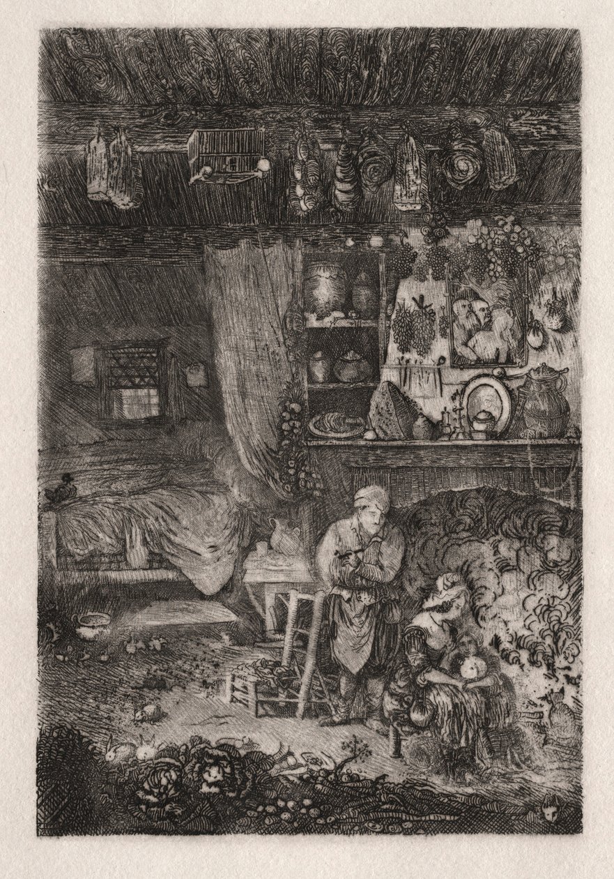 Interno fiammingo, 1856-66 da Rodolphe Bresdin