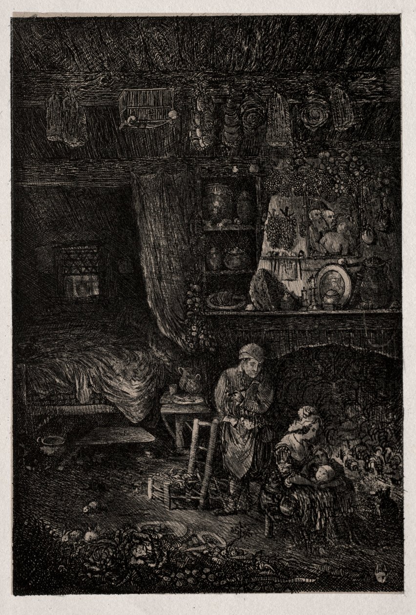 Interno fiammingo da Rodolphe Bresdin