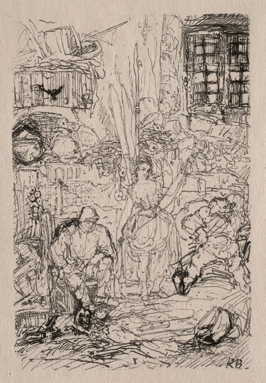 Interno del filatore da Rodolphe Bresdin
