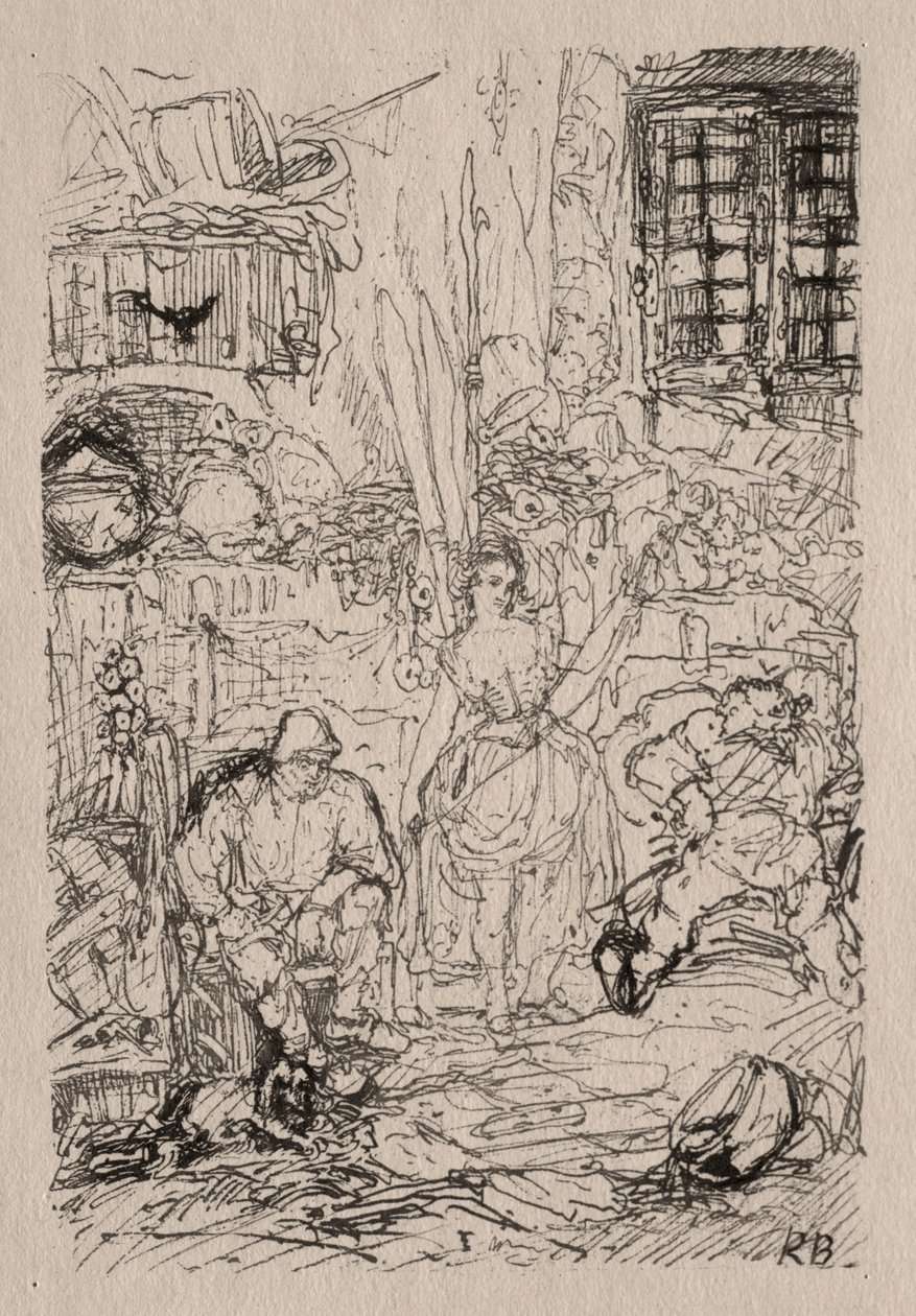 Interno del filatore da Rodolphe Bresdin