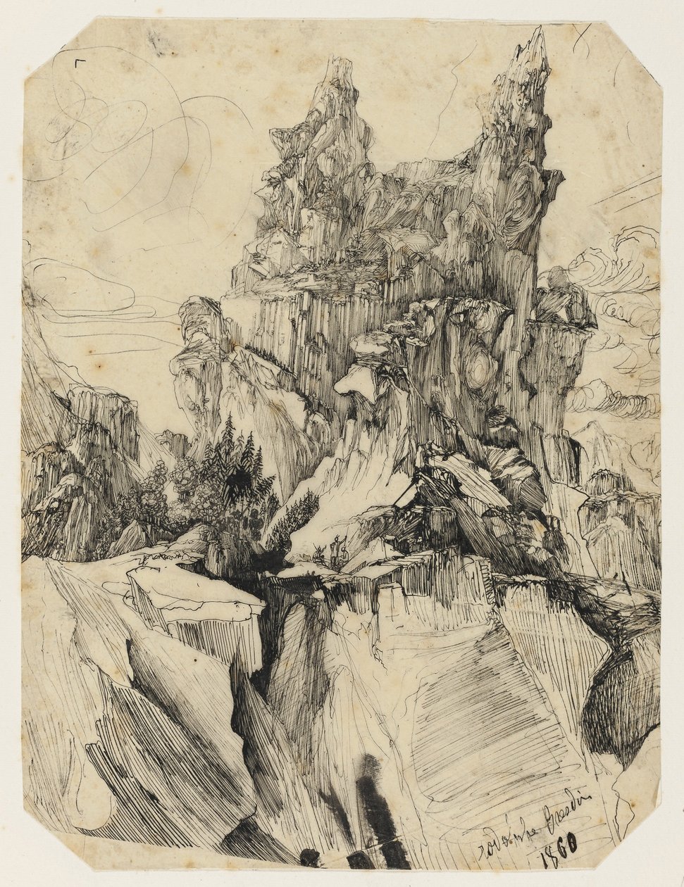 La crepa, 1860 da Rodolphe Bresdin