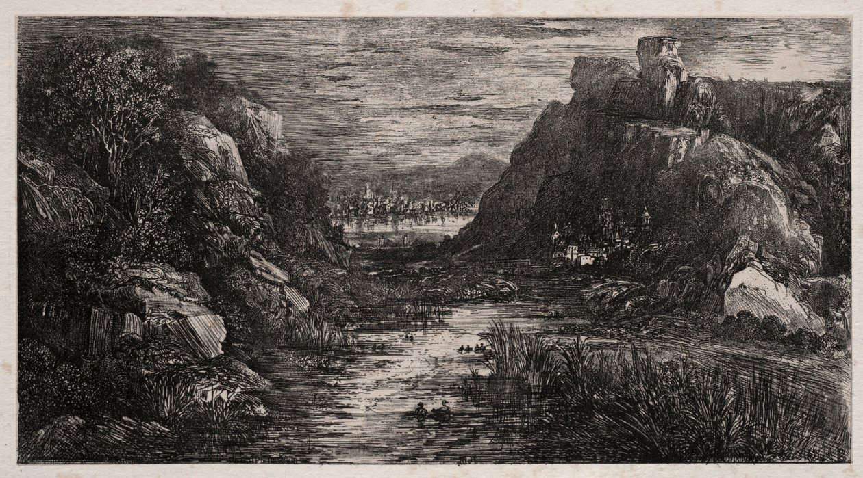 La città lontana, 1868 da Rodolphe Bresdin