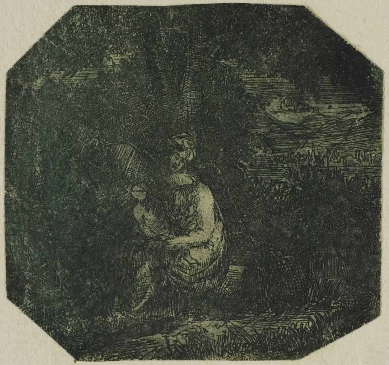 La Sacra Famiglia da Rodolphe Bresdin