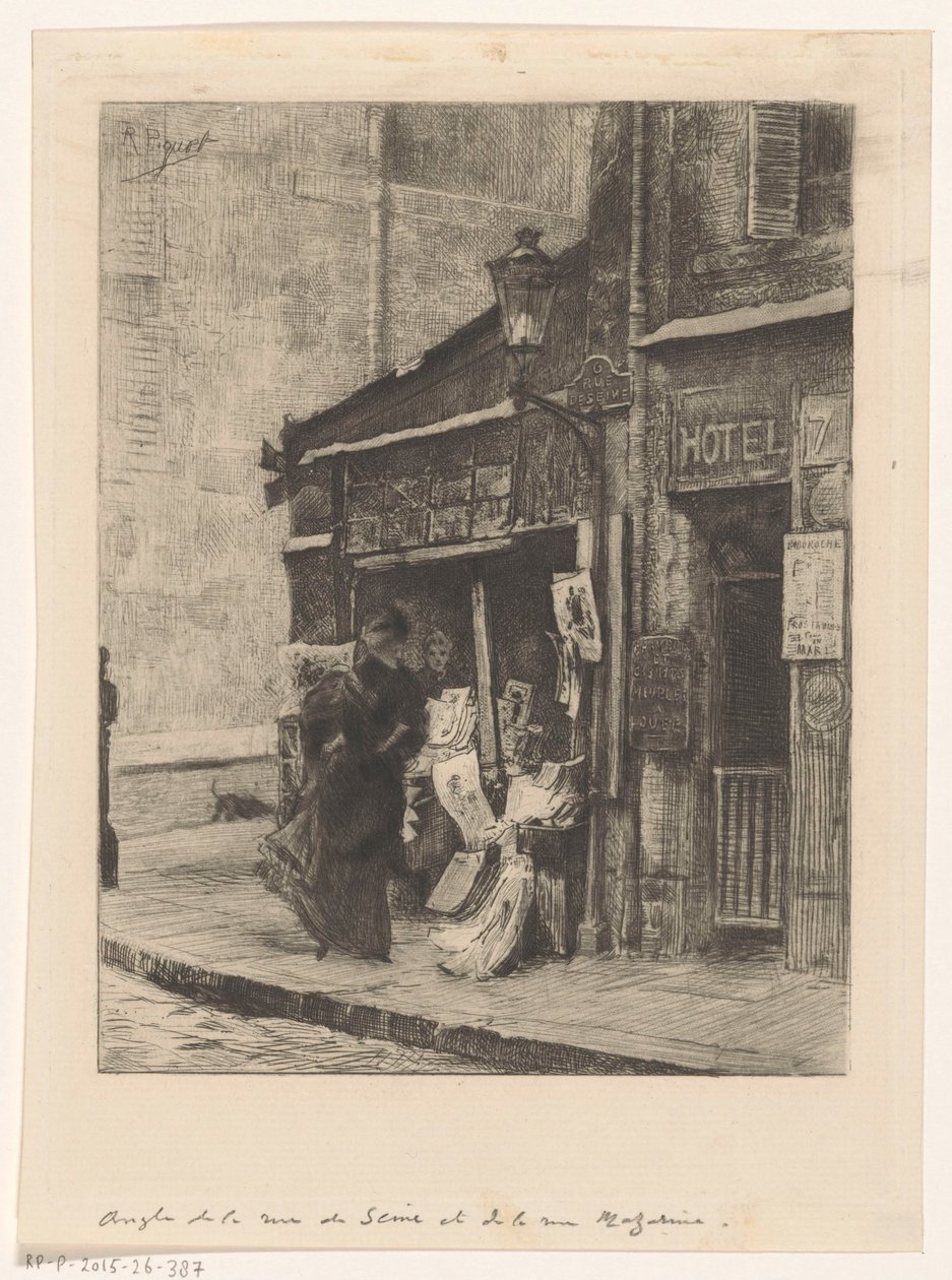 Negozio di stampe da Rodolphe Piguet
