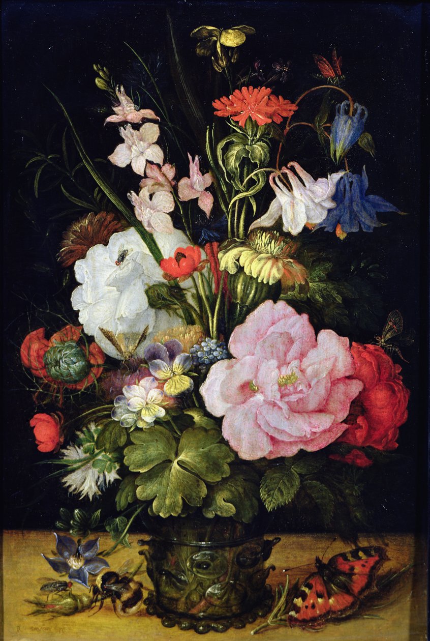 Fiori in un vaso da Roelandt Jacobsz. Savery